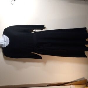 NWT Eliza J  Goth Grunge Dark Romantic long sleeve belted long sweater dress  XL